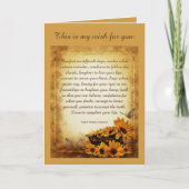 Mijn wens voor je Ralph Waldo Emerson gedicht Kaart (Voorkant)