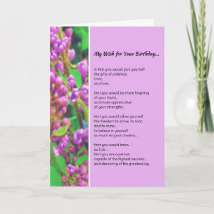 Mijn wens voor je verjaardag... kaart