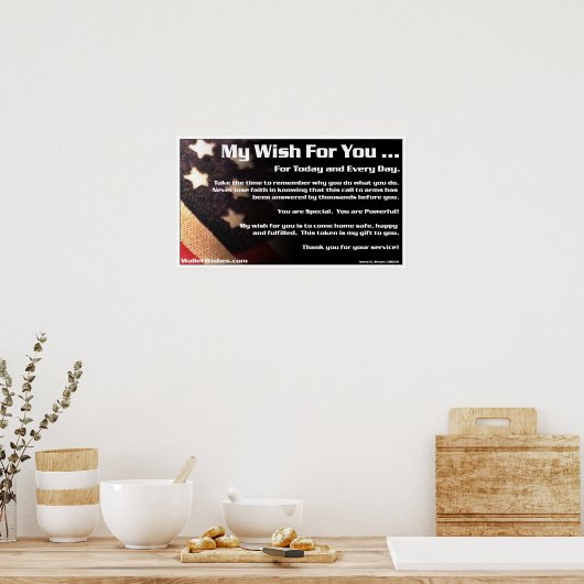 Mijn wens voor jou... poster (Keuken)