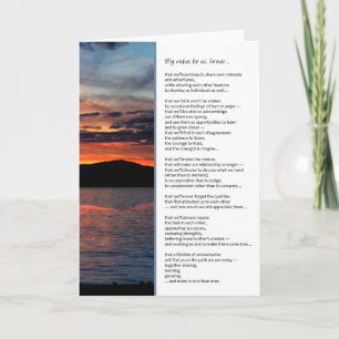 Mijn wens voor ons, voor altijd... Jubileum Kaart