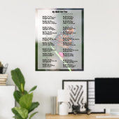 Mijn wens voor u Poster (oorspronkelijke versie) (Thuiskantoor)