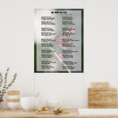 Mijn wens voor u Poster (oorspronkelijke versie) (Keuken)