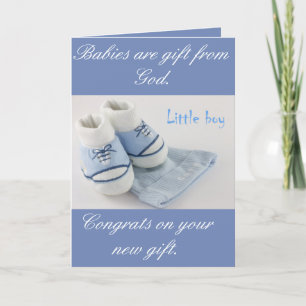 Mijn Wenskaart Collectie Boy baby shower Kaart