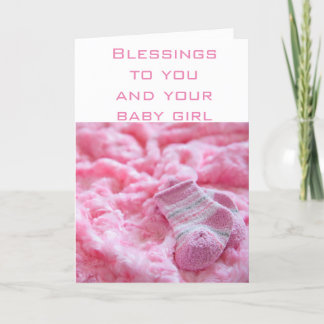 Mijn Wenskaart Collectie meisje baby shower Kaart