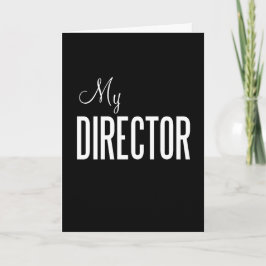 Mijn wenskaart van de Directeur (douane) Kaart