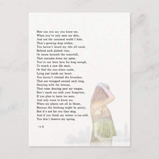 Mijn Wereld binnen Briefkaart (Voorkant)