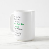 Mijn Wereld Draait Rondom Getallen Logica Koffiemok (Voorkant links)