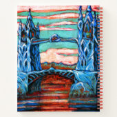 Mijn wereld - Groeiende brug in een fantasiestad Notitieboek (Achterkant)