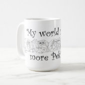 Mijn Wereld Heeft Meer Pekingees Nodig Koffiemok (Voorkant links)