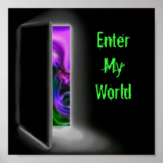 Mijn wereld invoeren poster (Voorkant)