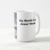 Mijn wereld ligt in Jezus' handen Mok (Voorkant rechts)