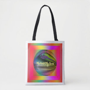 Mijn wereld Mijn dingen Canvas tas