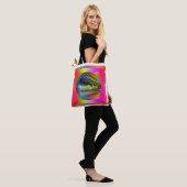 Mijn wereld Mijn dingen Canvas tas (Op model)