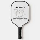 Mijn wereld revolt rond Krebs Biochemie Humor Pickleball Paddle (Achterkant)