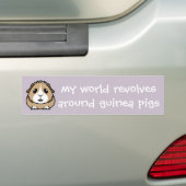 Mijn wereld revolveert... Guinee Bumpersticker (Op auto)