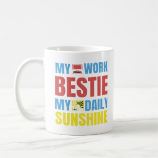 Mijn werk Bestie Sunshine - Werk Bestie Classic Koffiemok