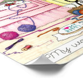 Mijn werk hier is Gereed Poster (Hoek)