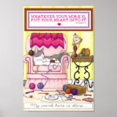 Mijn werk hier is Gereed Poster (Voorkant)