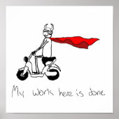 Mijn werk hier is klaar Poster (Voorkant)