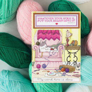 Mijn werk hier is klaar Verjaardag Kaart