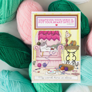 Mijn werk is gedaan Inspirerend Briefkaart