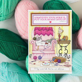 Mijn werk is gedaan Inspirerend Briefkaart