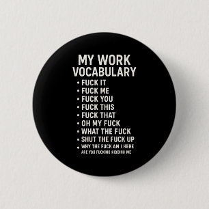 Mijn werk vocabulaire ervoor voor mij voor jou hie ronde button 5,7 cm
