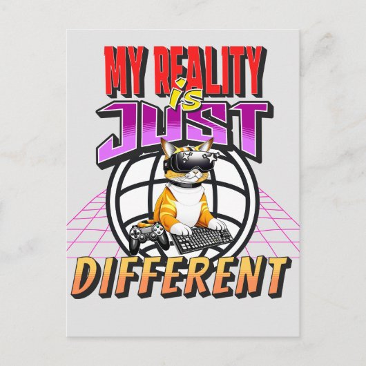 MIJN WERKELIJKHEID IS GEWOON ANDERS! BRIEFKAART (Voorkant)