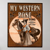 Mijn western roos poster (Voorkant)