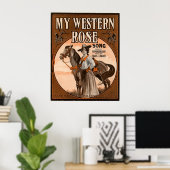 Mijn western roos poster (Thuiskantoor)