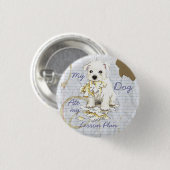 Mijn Westie Ate Mijn Lesson Plan Ronde Button 3,2 Cm (Voorkant /achterkant)