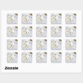 Mijn Westie Ate Mijn Lesson Plan Vierkante Sticker (Vel)