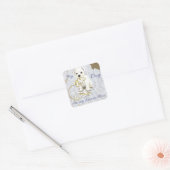 Mijn Westie Ate Mijn Lesson Plan Vierkante Sticker (Envelop)