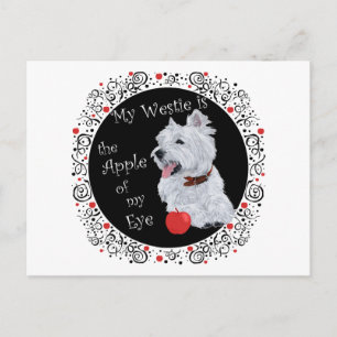 Mijn Westie is de Appel van Mijn Oog Briefkaart
