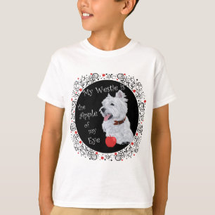 Mijn Westie is de appel van mijn oog T-shirt