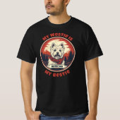 Mijn Westie is Mijn Bestie Leuke West Highland Ter T-shirt (Voorkant)