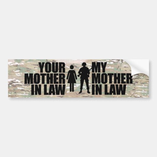 Mijn wettige moeder is in het leger bumpersticker (Voorkant)