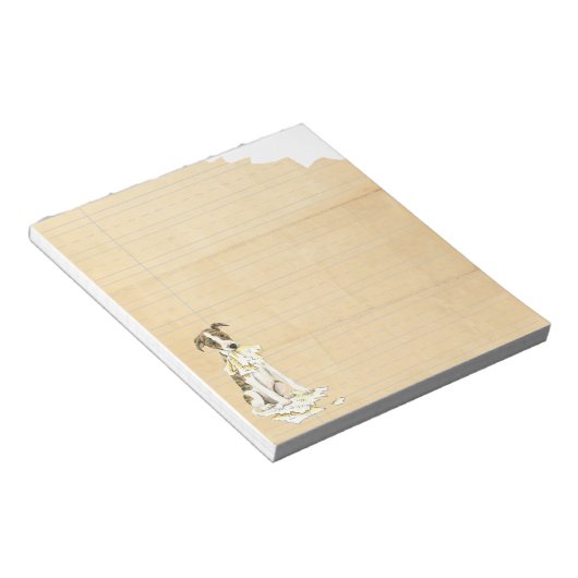 Mijn Whippet Ate mijn thuiswerk Notitieblok (Schuin)