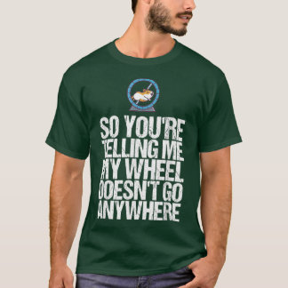 Mijn wiel gaat nergens cadeau grappige hamster t-shirt