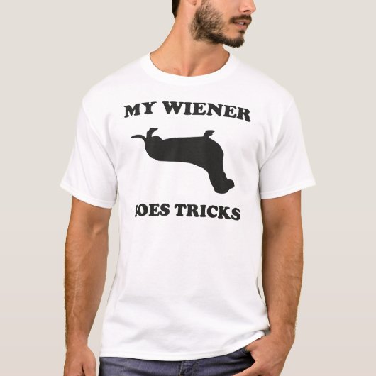 Mijn Wiener doet Tricks T-shirt (Voorkant)