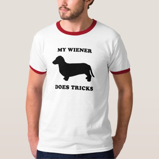 Mijn Wiener doet trucs T-shirt (Voorkant)