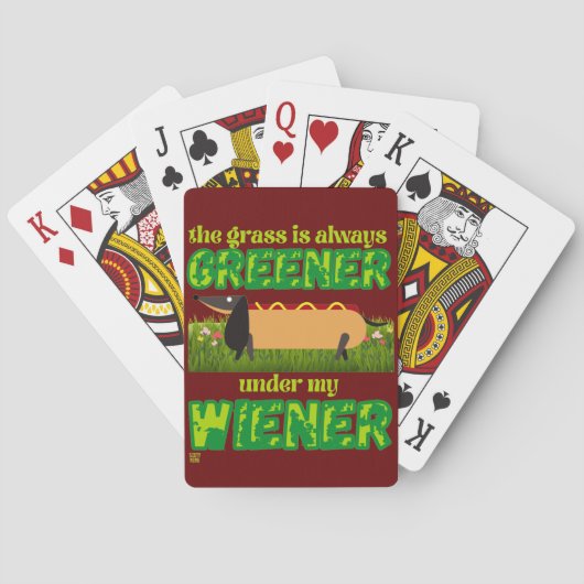   "MIJN WIENER"  POKERKAARTEN (Achterkant)