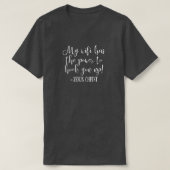 Mijn WiFi heeft kracht Jezus Christus Fun Black T-shirt (Design voorkant)