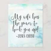 Mijn WiFi heeft kracht Jezus Christus Fun Flyer (Voorkant)