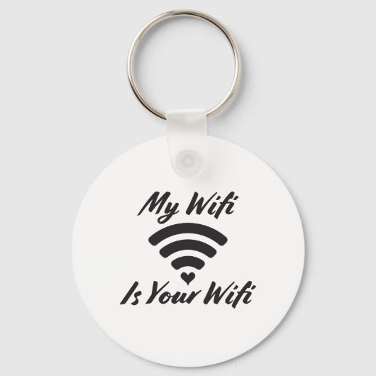 Mijn WiFi is jouw wifi. Sleutelhanger (Voorkant)