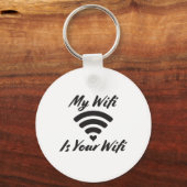 Mijn WiFi is jouw wifi. Sleutelhanger (Voorkant)