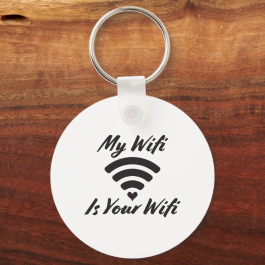 Mijn WiFi is jouw wifi. Sleutelhanger (Voorkant)