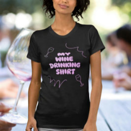Mijn wijn drinkende shirt