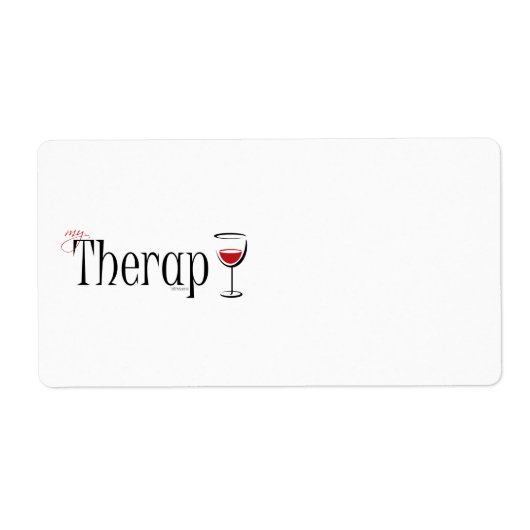 Mijn (wijn)therapie etiket (Voorkant)