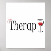 Mijn (wijn)therapie poster (Voorkant)